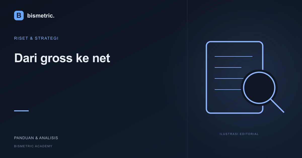 Ilustrasi editorial: Dari gross ke net: menguji strategi dengan fee, spread, dan model fill