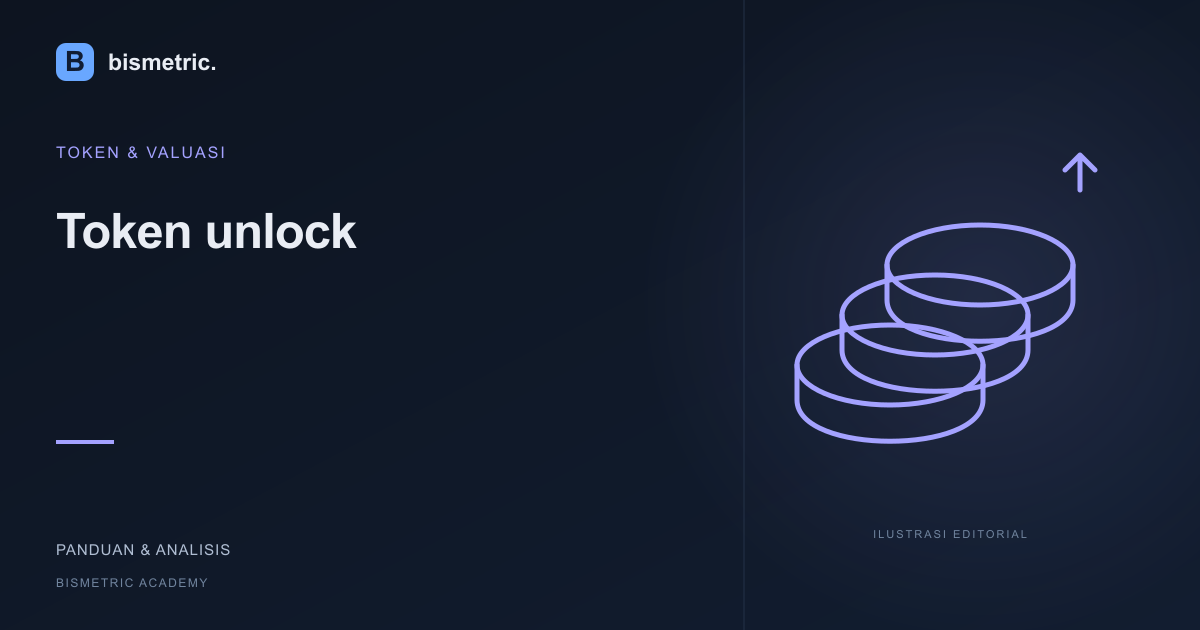 Ilustrasi editorial: Token unlock: membaca potensi pasokan tanpa menganggap semua token langsung dijual